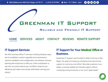 Tablet Screenshot of greenmanitsupport.com